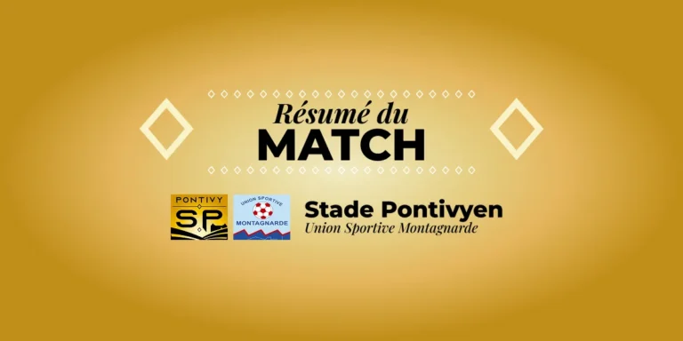 Résumé du match de Régional 1 26-27 : Stade Pontivyen - US Montagnarde